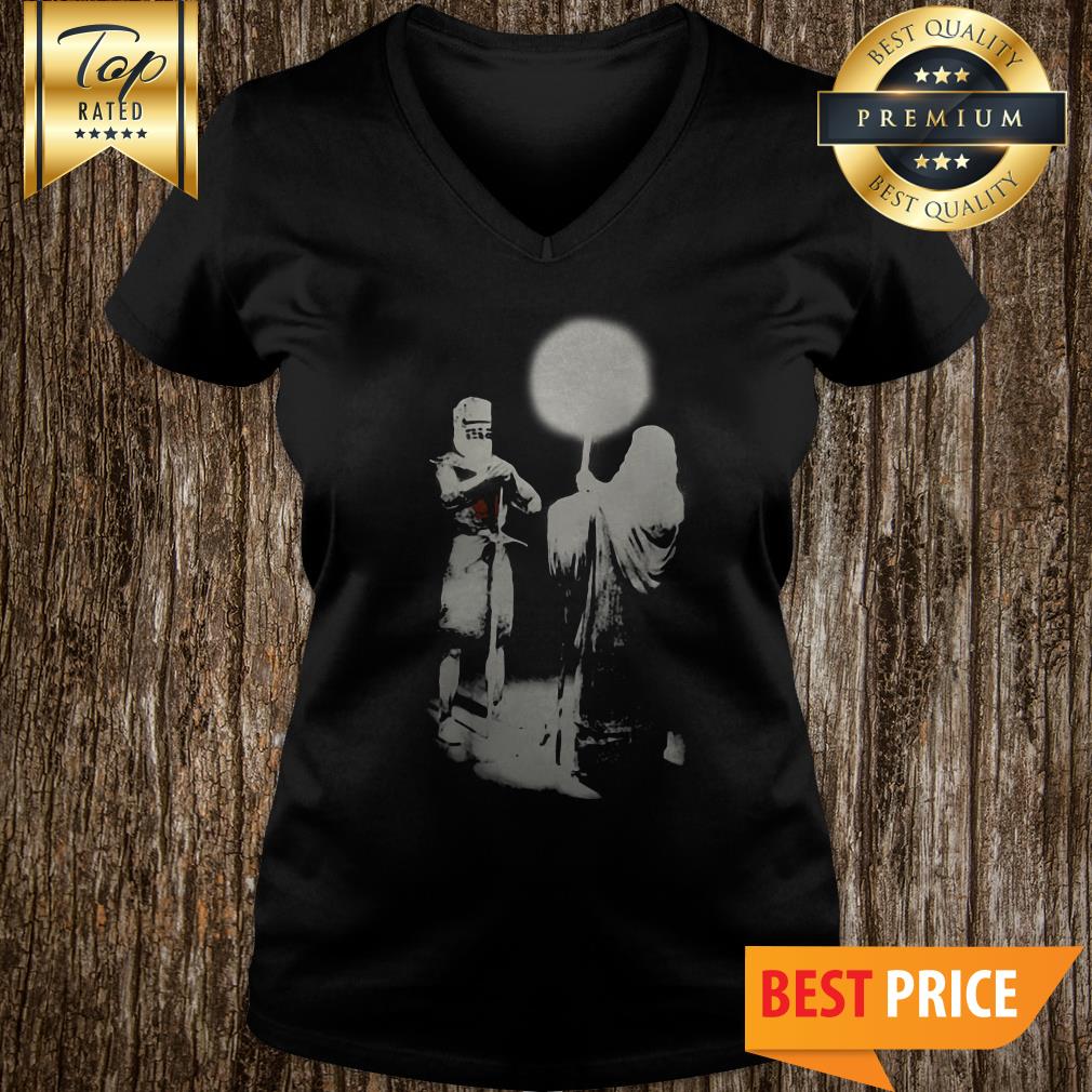 Official Monty Python None Shall Pass Black Knight shirt