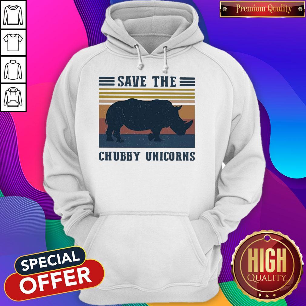 Official Save The Chubby Unicorns Vintage Retro Shirt