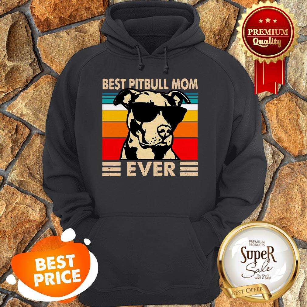 Official Vintage Best Pitbull Mom Ever Shirt