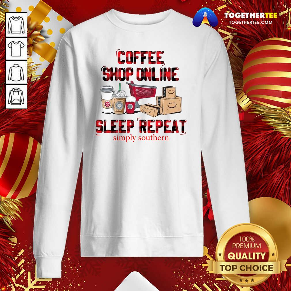 Original Coffee Shop Online Sleep Repeat Simply Southern Shirt