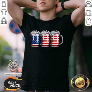 Beer American Flag Shirt