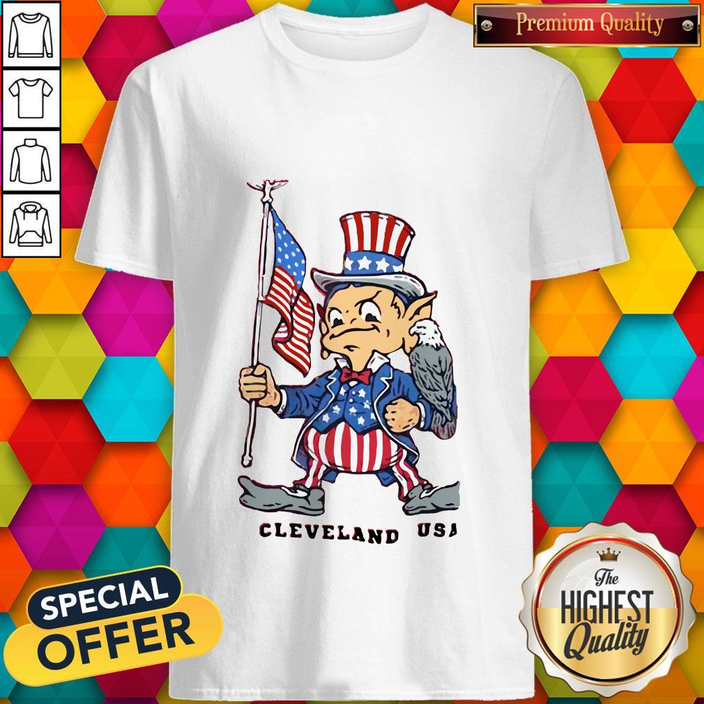 Perfect Independence Day Flag Eagles Cleveland USA Shirt
