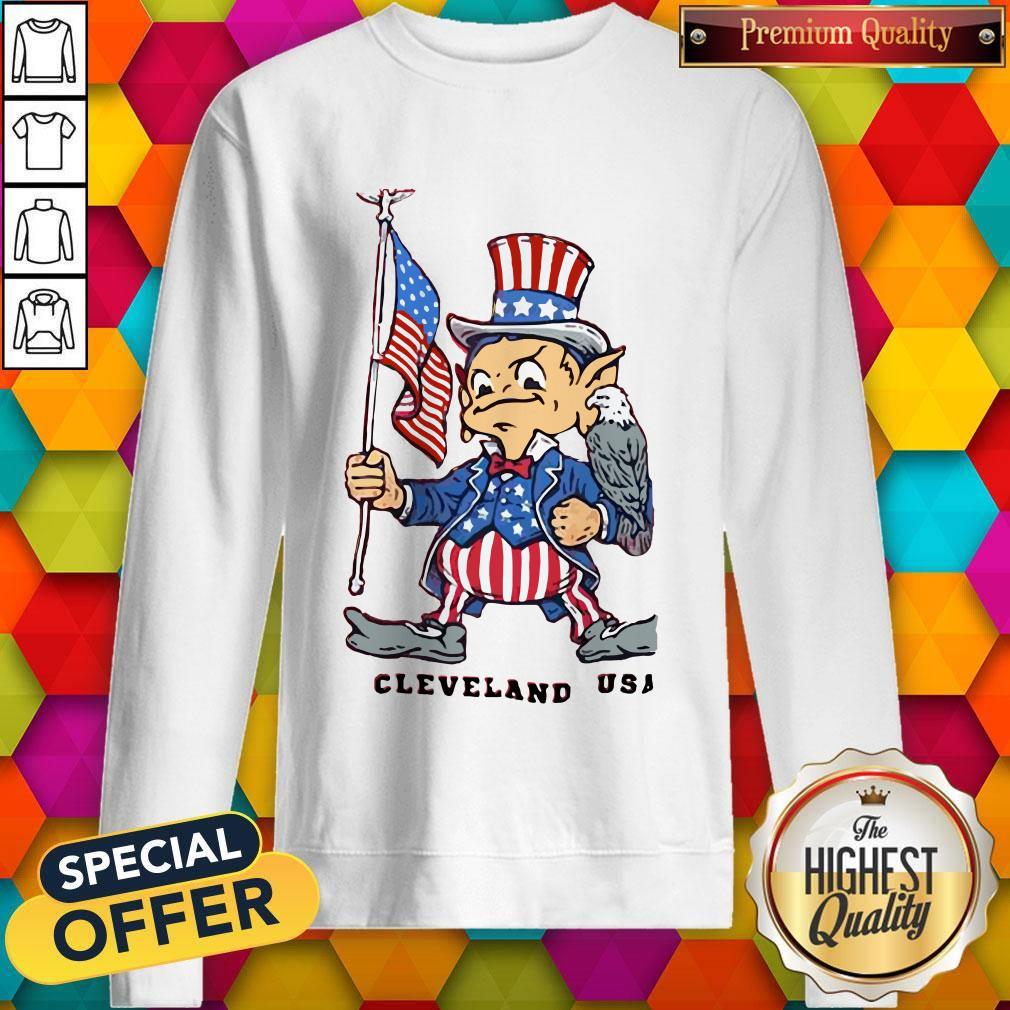Perfect Independence Day Flag Eagles Cleveland USA Shirt