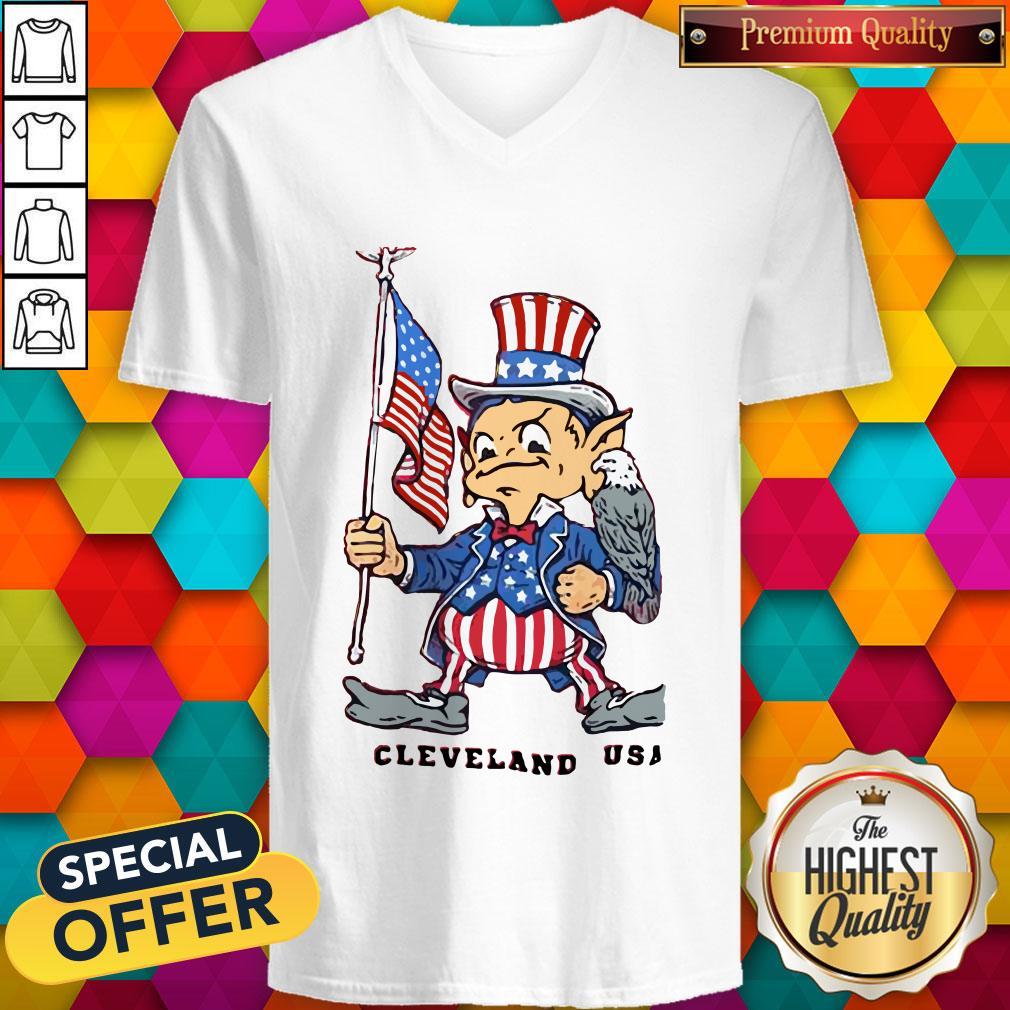 Perfect Independence Day Flag Eagles Cleveland USA Shirt