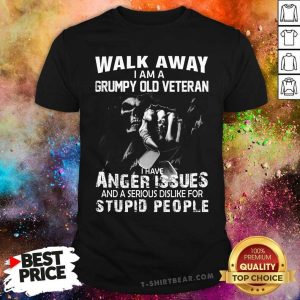 Cool I Am A Grumpy Old Veteran I Have Anger Issues Shirt