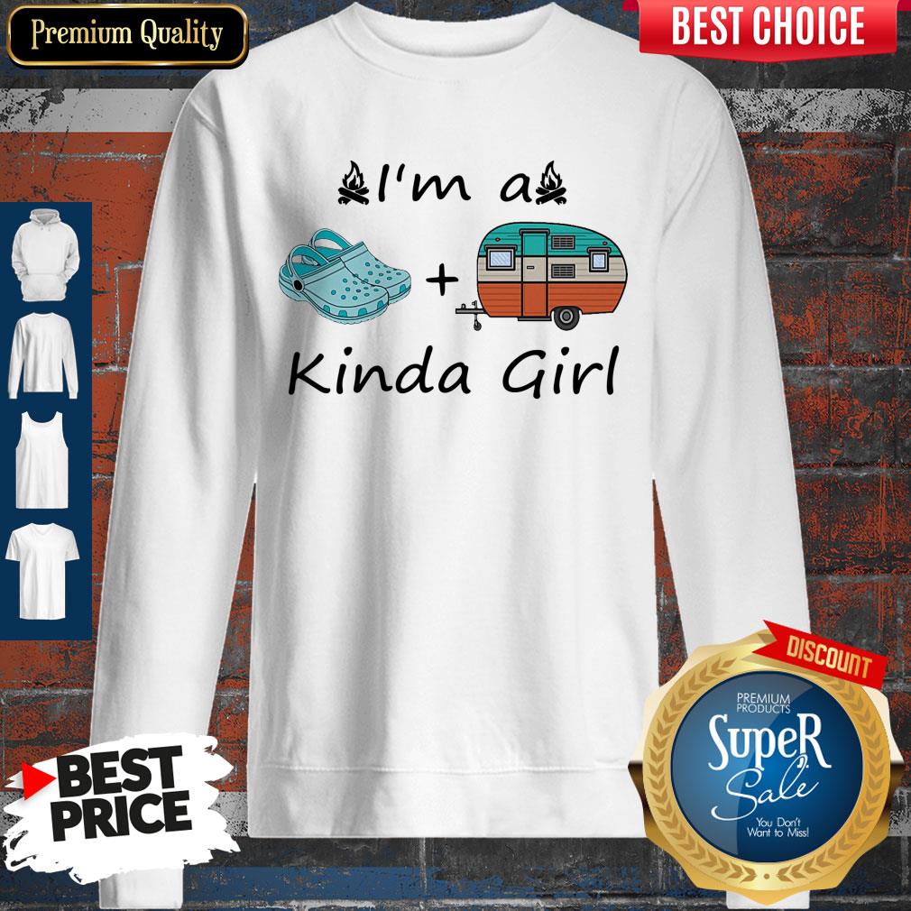 Premium Camping I’m A Kinda Girl Shirt