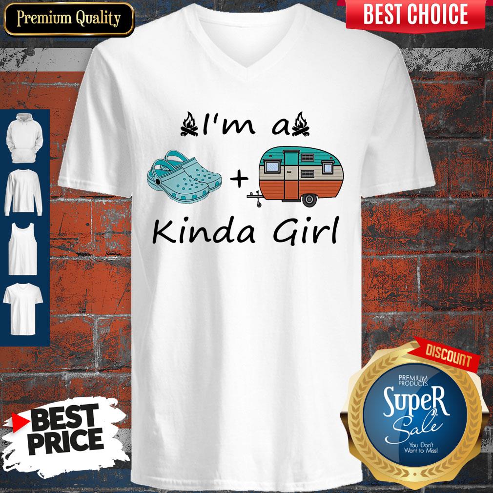 Premium Camping I’m A Kinda Girl Shirt