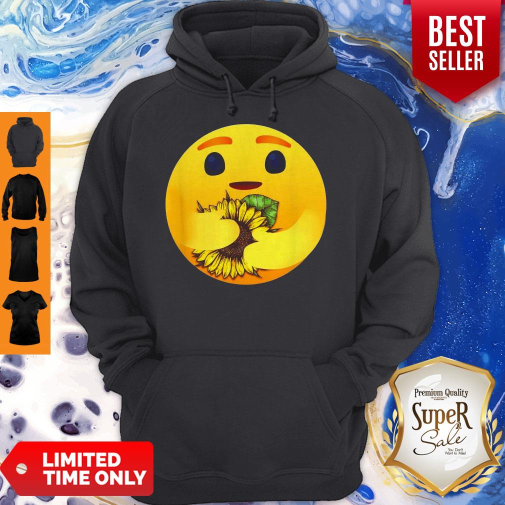 Premium Care Emoji Hug Sunflower Shirt