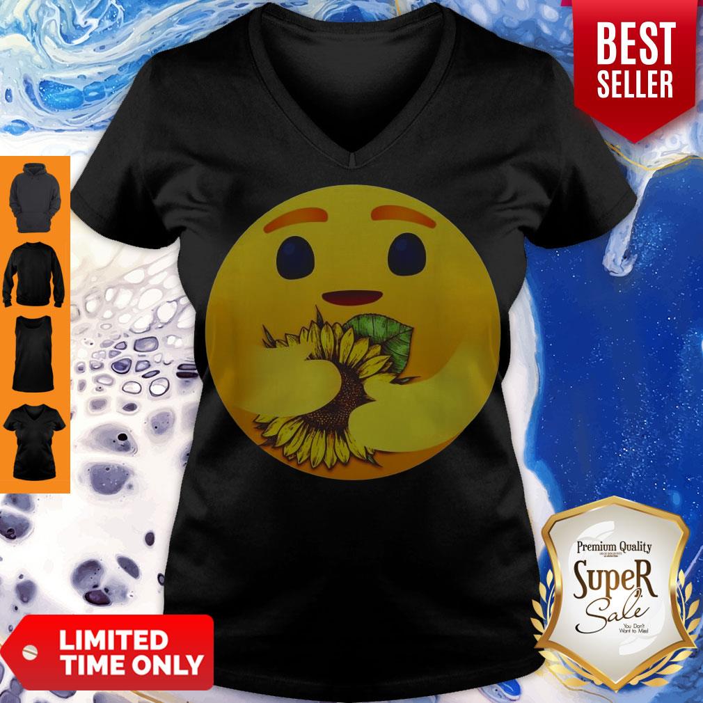 Premium Care Emoji Hug Sunflower Shirt