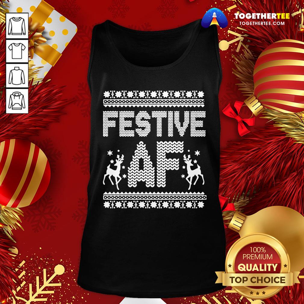 Premium Festive AF Ugly Christmas Shirt