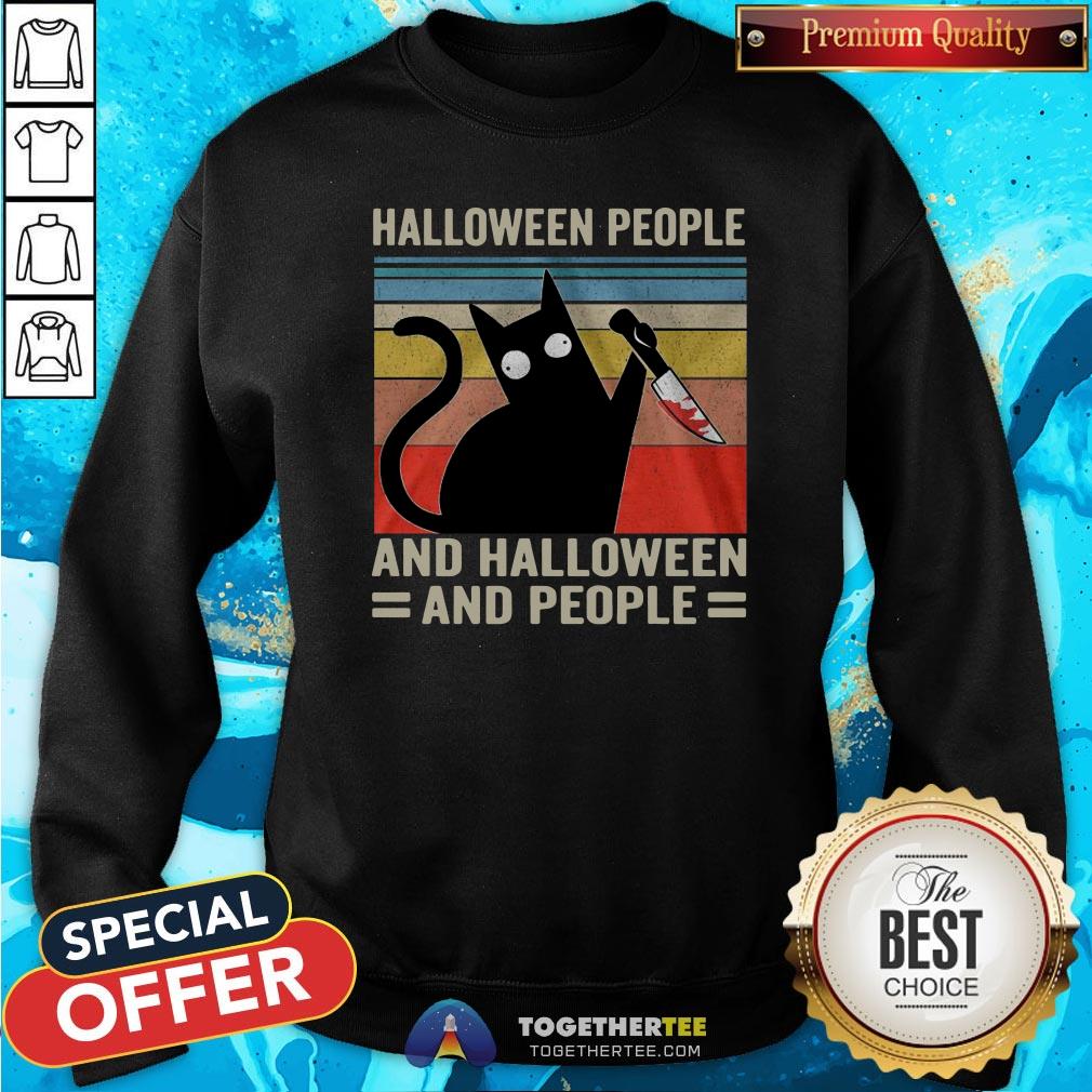 Premium I Hate Halloween And Halloween And People Vintage Shirt