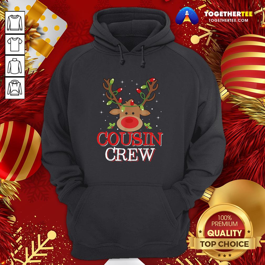 Premium Reindeer Light Cousin Crew Christmas Shirt