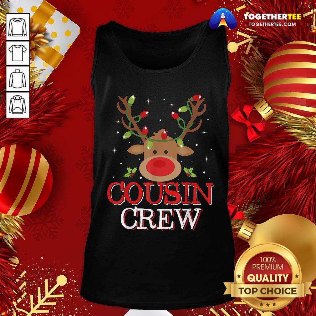 Premium Reindeer Light Cousin Crew Christmas Shirt