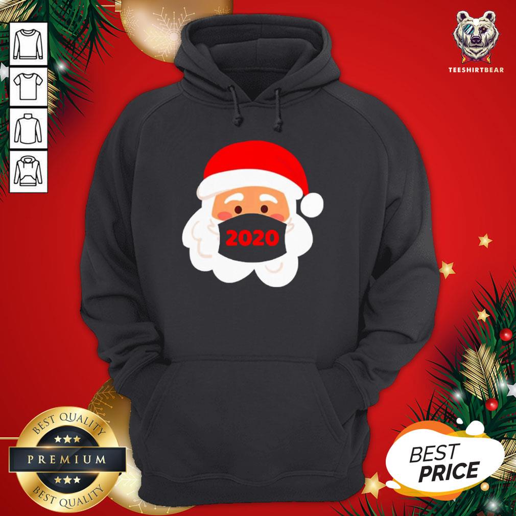 Premium Santa Claus Wearing Face Mask 2020 Christmas Shirt