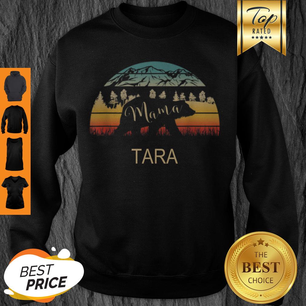 Premium Tara Name Gift Retro Sun Personalized Mama Bear shirt