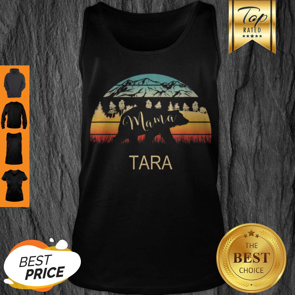 Premium Tara Name Gift Retro Sun Personalized Mama Bear shirt