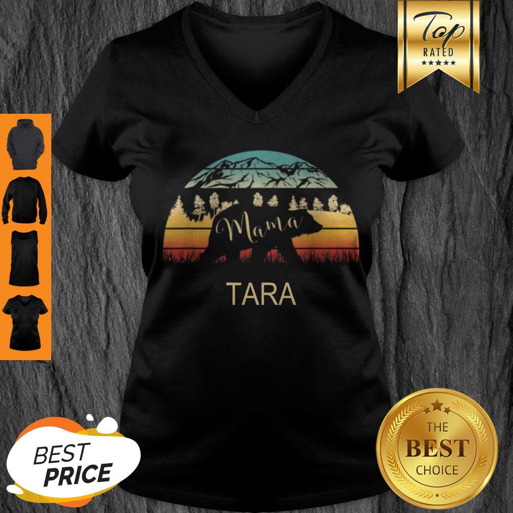 Premium Tara Name Gift Retro Sun Personalized Mama Bear shirt