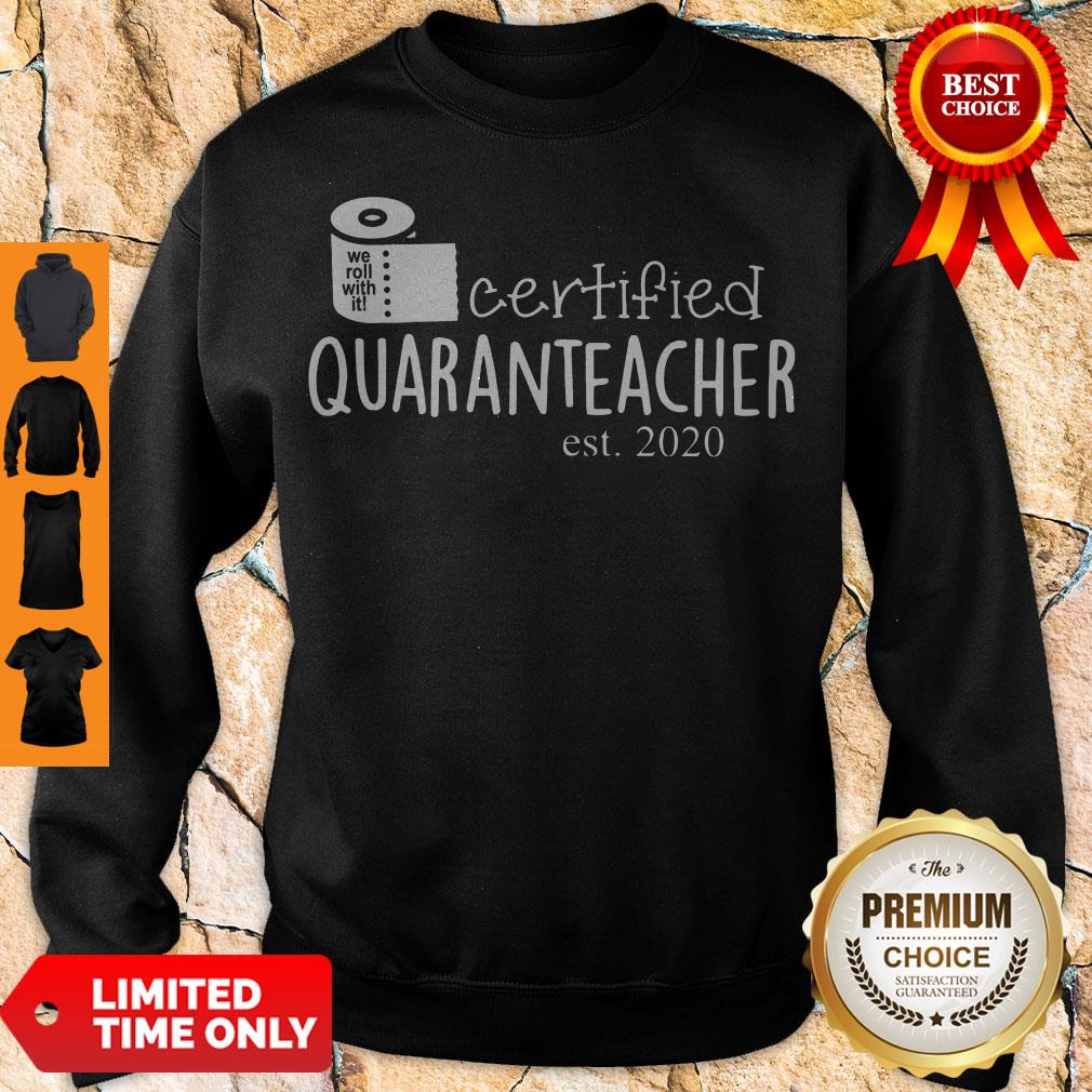 Premium Toilet Paper Certified Quaranteacher Est 2020 Shirt