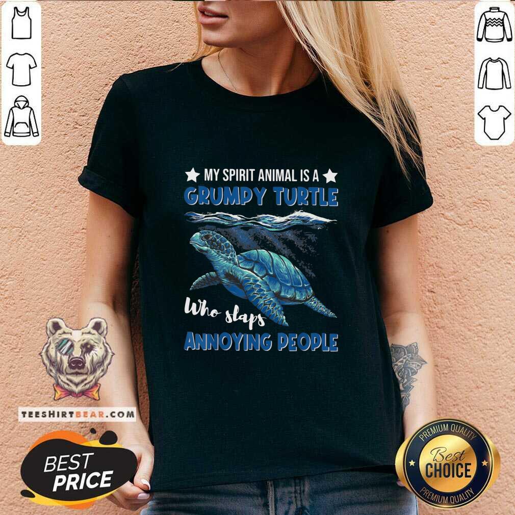 Pretty A Grumpy Turtle Who Slaps Annoyed Shirt