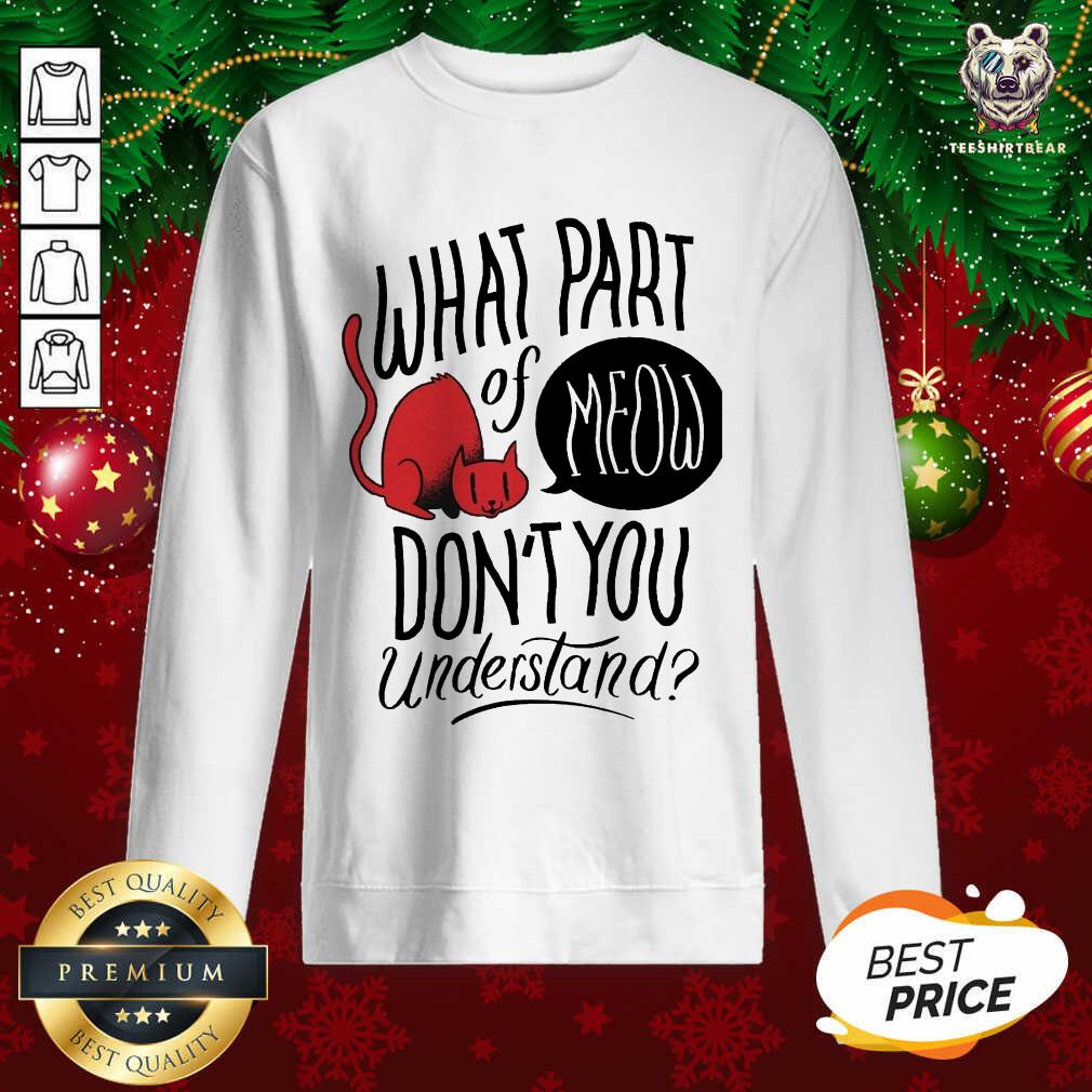 Pretty Cat What Part Of Meow Don’t You Understand Shirt