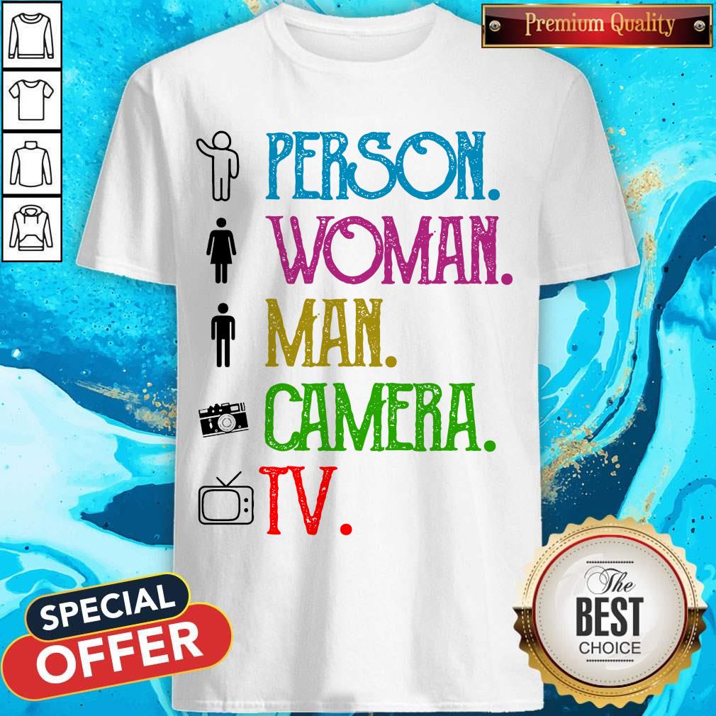 Pretty Hippie Person Woman Man Camera Shirt