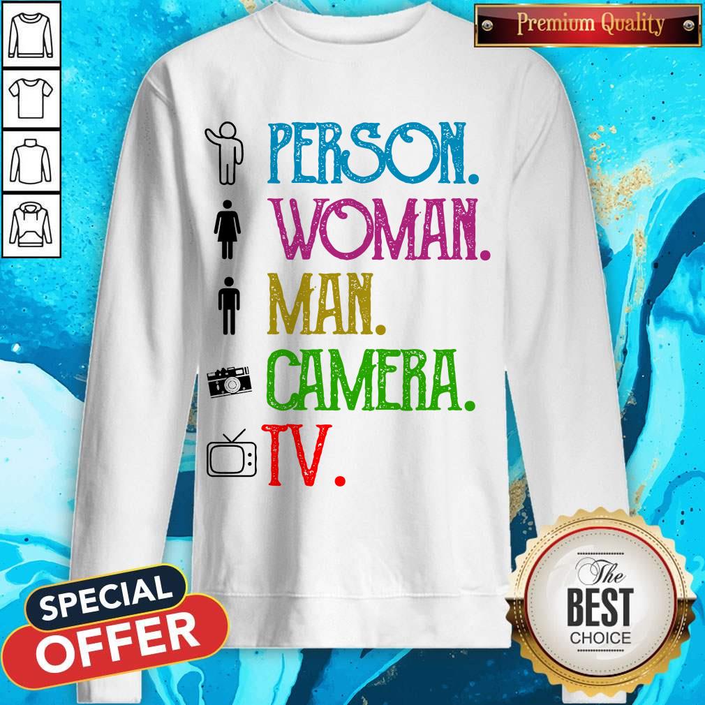 Pretty Hippie Person Woman Man Camera Shirt