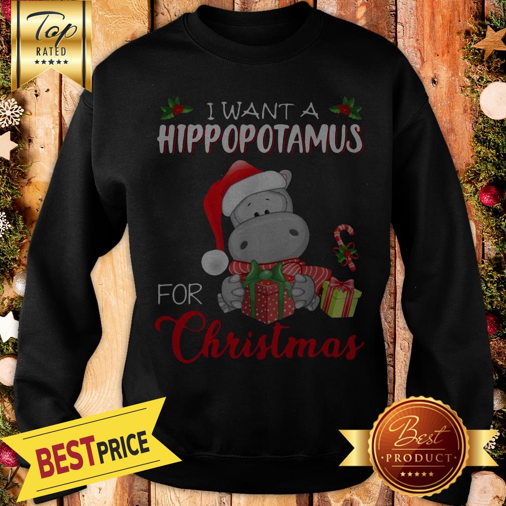 Pretty I Want A Hippopotamus Santa For Christmas Shirt