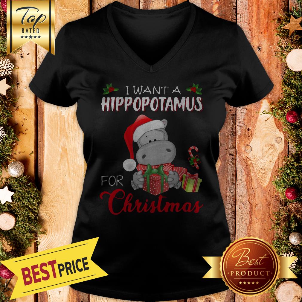 Pretty I Want A Hippopotamus Santa For Christmas Shirt
