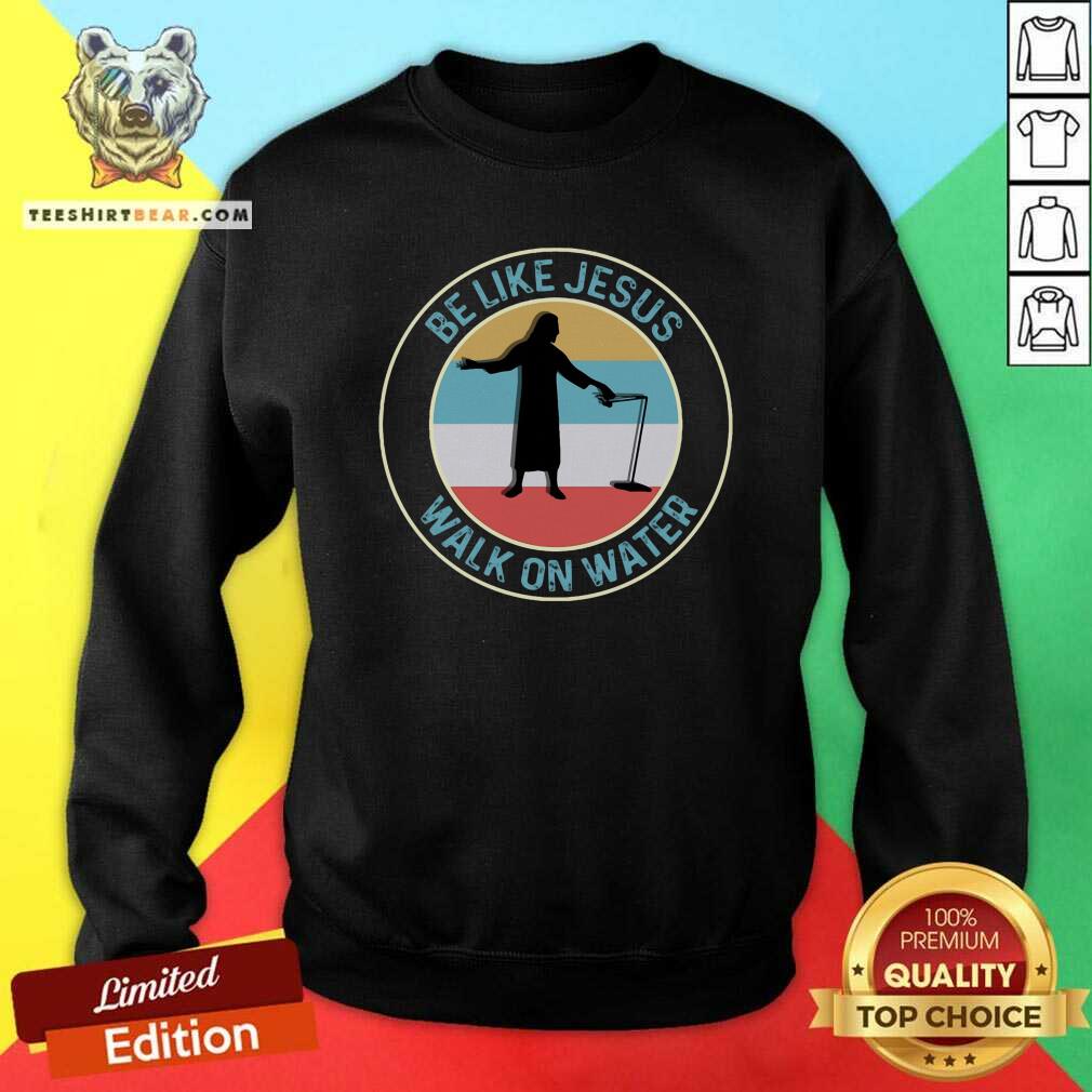 Pretty Ice Fishing Be Like Jesus Walk On Water Vintage Shirt