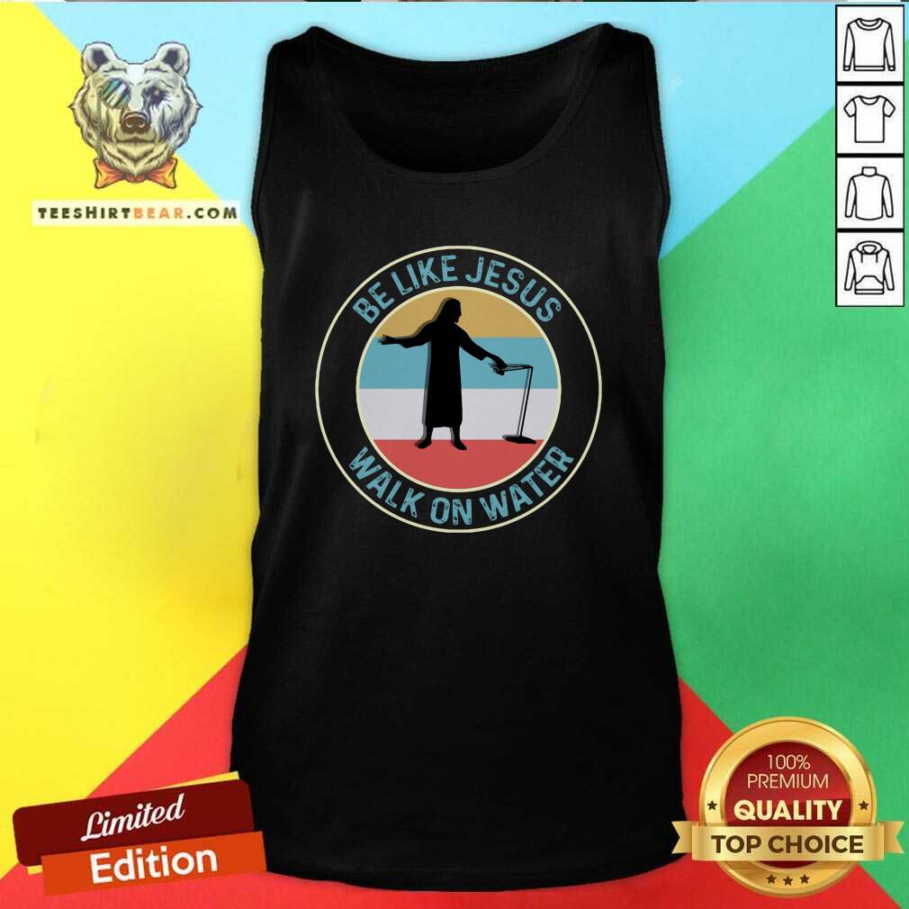 Pretty Ice Fishing Be Like Jesus Walk On Water Vintage Shirt