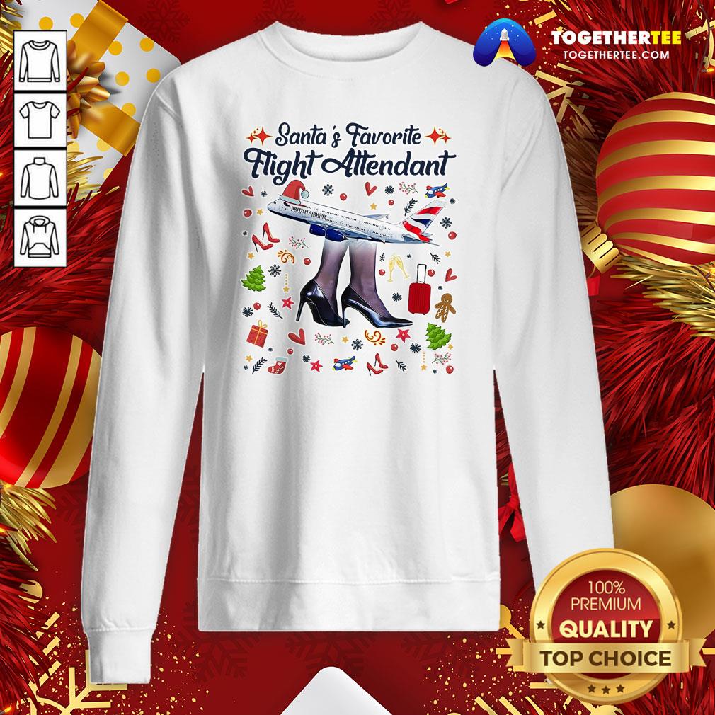 Pretty Santa’s Favorite Flight Attendant Shirt
