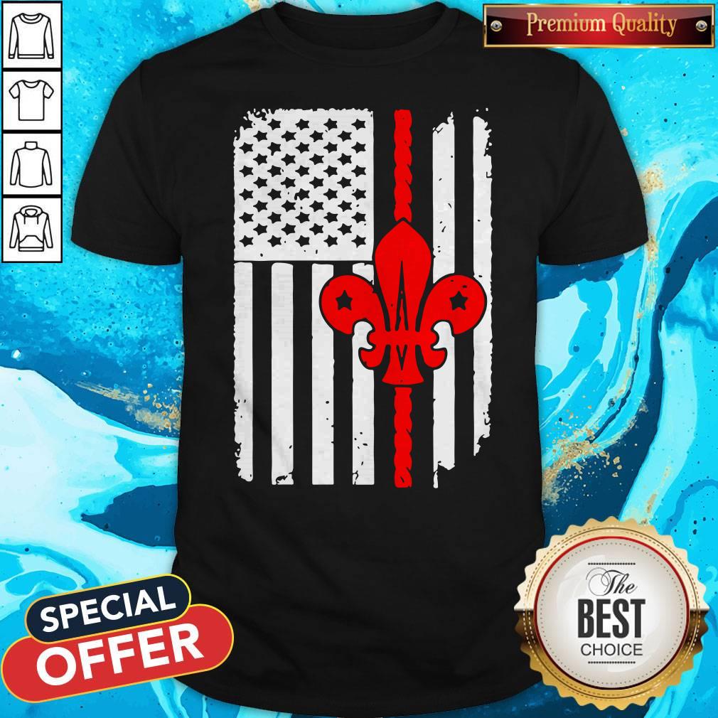 Pretty Scouting Scout American Flag Shirt