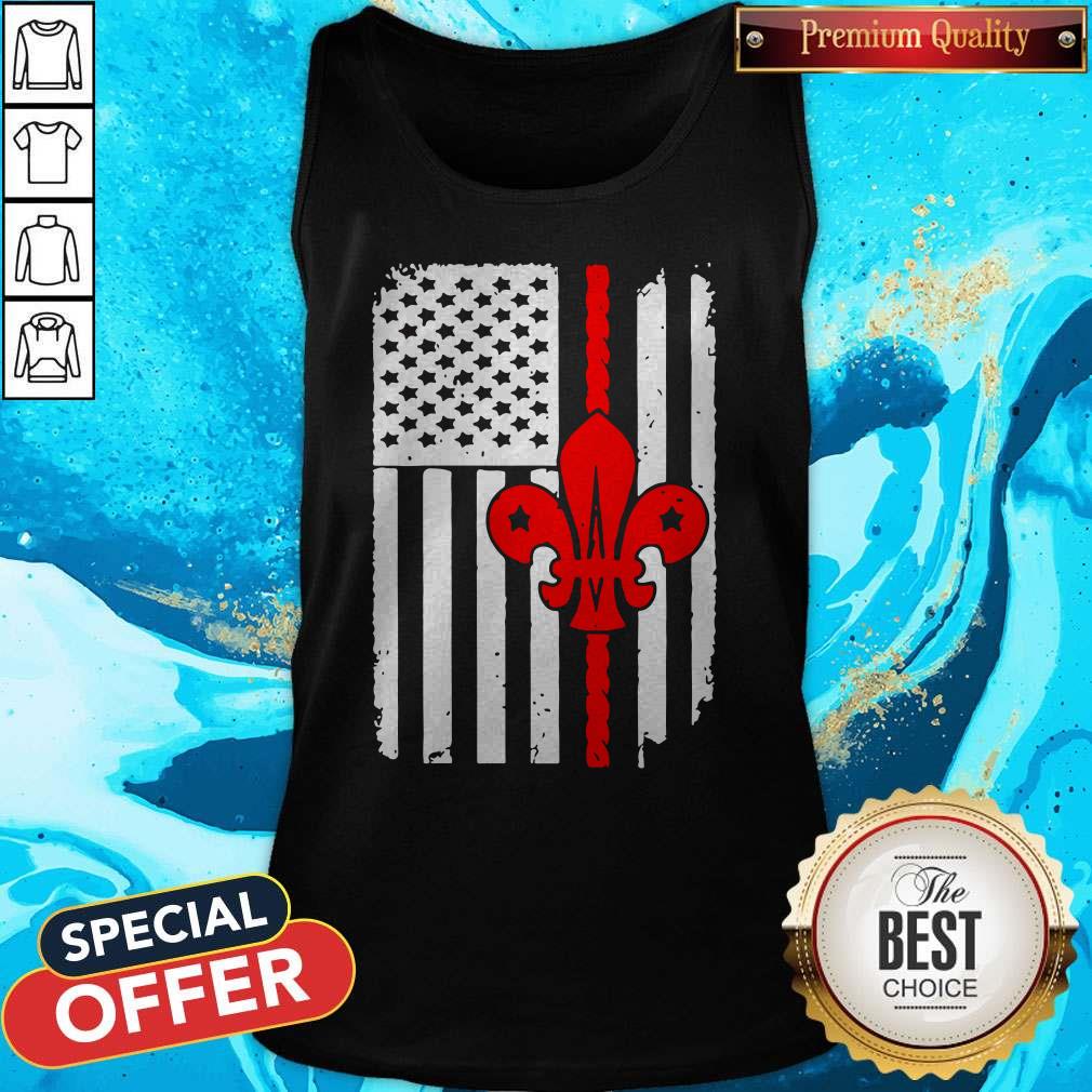 Pretty Scouting Scout American Flag Shirt