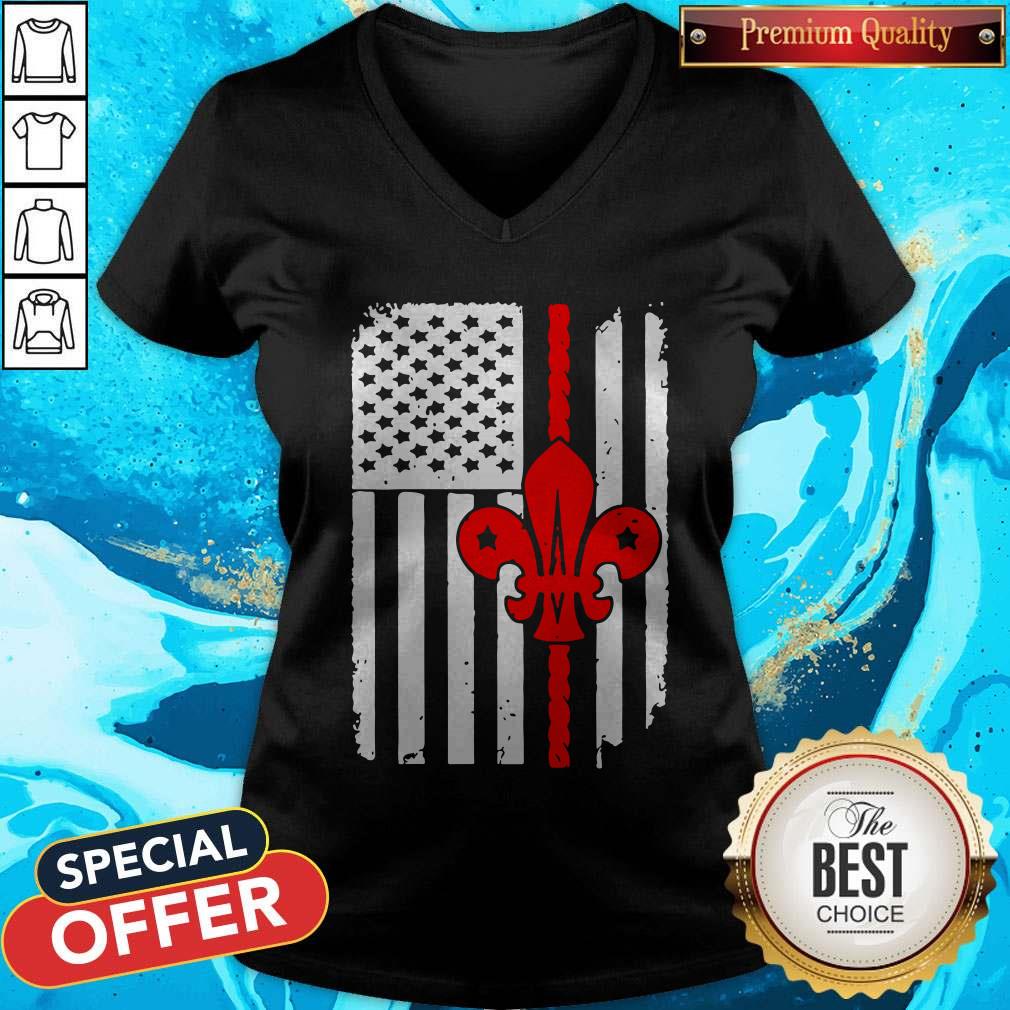 Pretty Scouting Scout American Flag Shirt