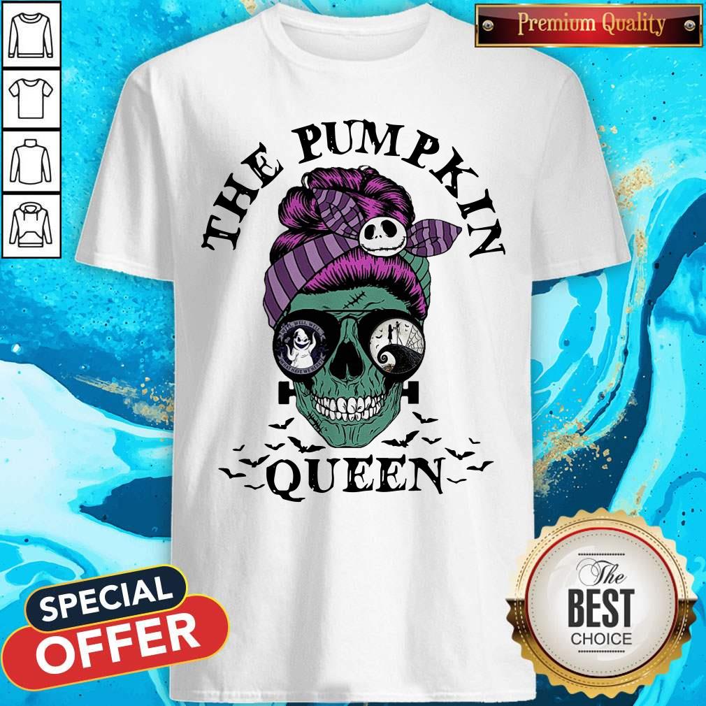 Pretty Skull The Pumpkin Queen Halloween Shirt
