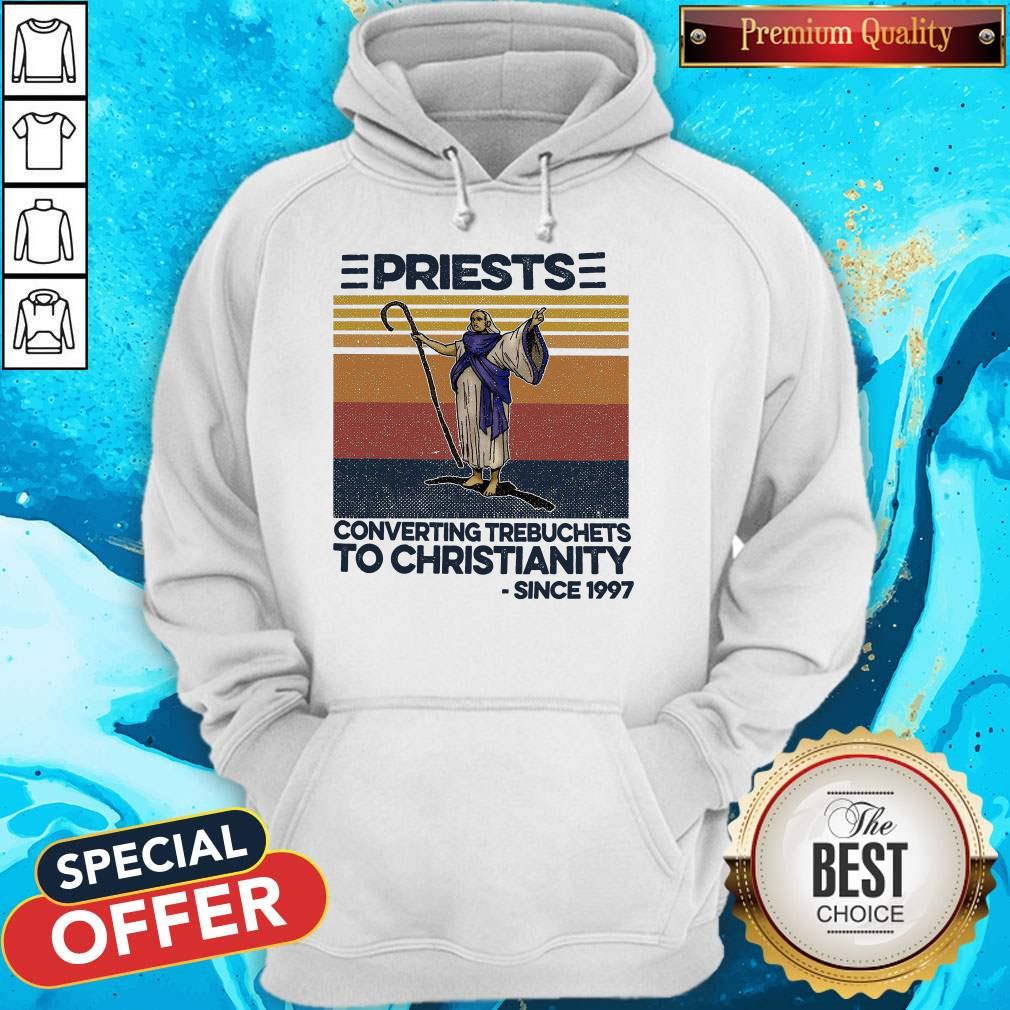 Priests Converting Trebuchets To Christianity Since 1997 Vintage Shirt