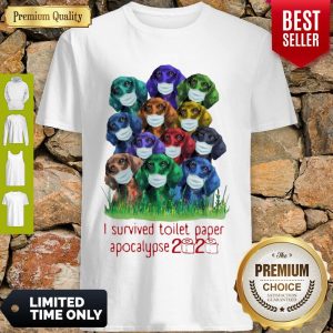 Cute Beagle Dogs Mask I Survived Toilet Paper Apocalypse 2020 Shirt