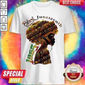 Official Girl Black Juneteenth Since 1865 Shirt