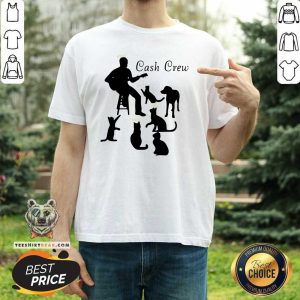 Lovely Man Play Guitar And Cat Cash Crew Shirt