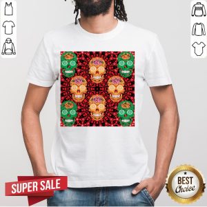 Day Of The Dead Dia De Los Muertos Sugar Skulls On Halloween Shirt