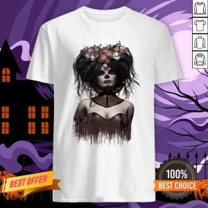 Skeleton Lady Sugar Doll Day Of The Dead Shirt