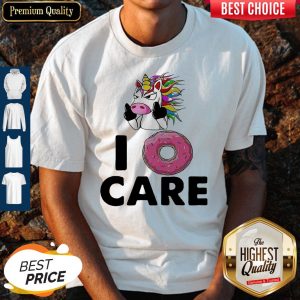 Unicorn Donut I Don’t Care Shirt