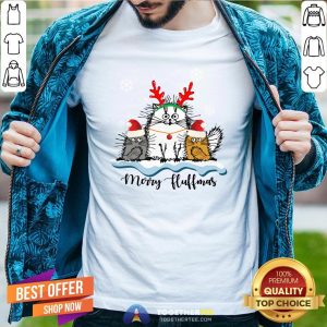 Cute Cats Merry Fluffmas Christmas Shirt