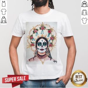 Dia De Los Muertos Day Of The Dead Sugar Skull Premium Scoop Shirt
