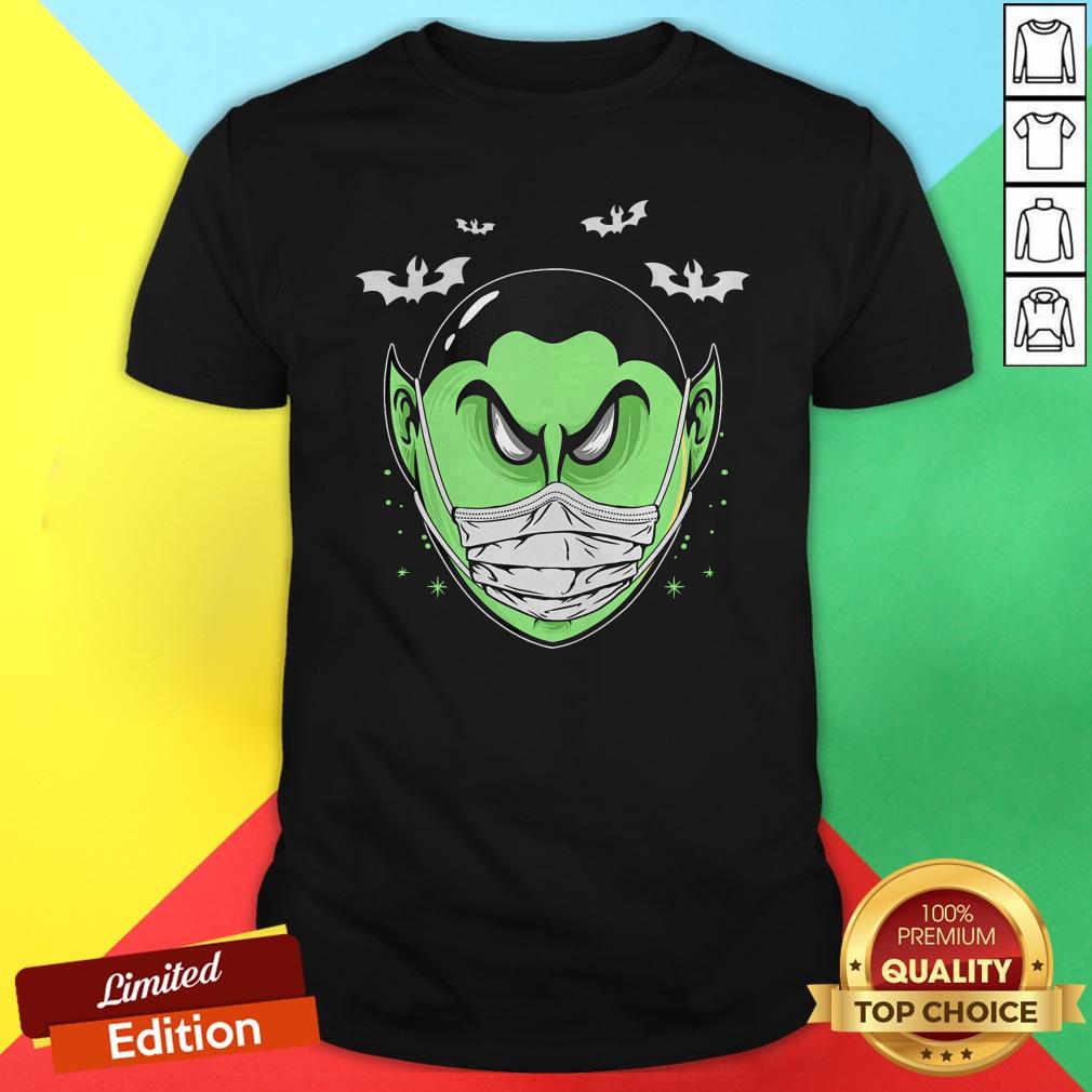 Scary Dracula Head Funny Halloween Costume Vampire Count T-Shirt