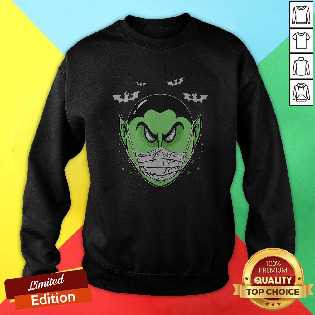 Scary Dracula Head Funny Halloween Costume Vampire Count T-Shirt