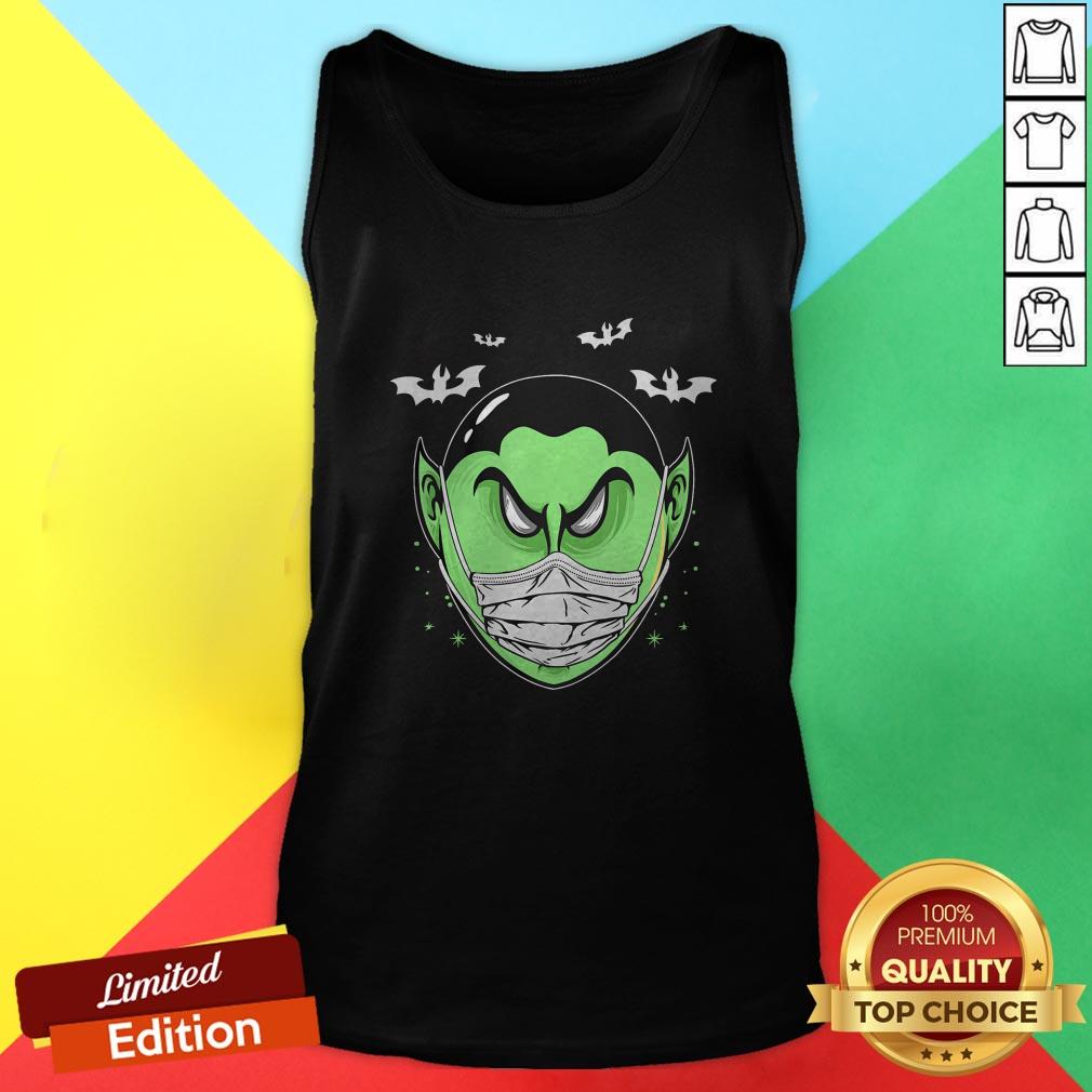 Scary Dracula Head Funny Halloween Costume Vampire Count T-Shirt