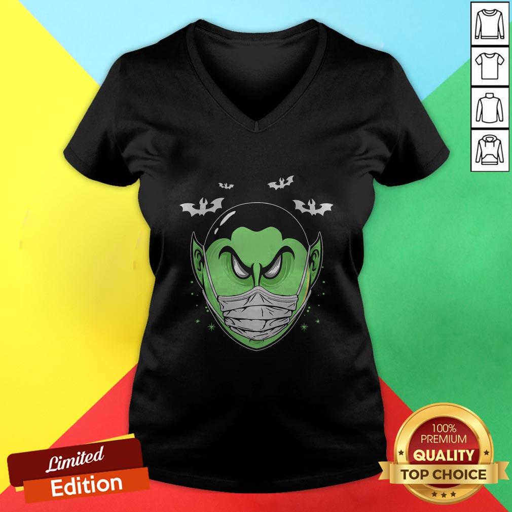 Scary Dracula Head Funny Halloween Costume Vampire Count T-Shirt