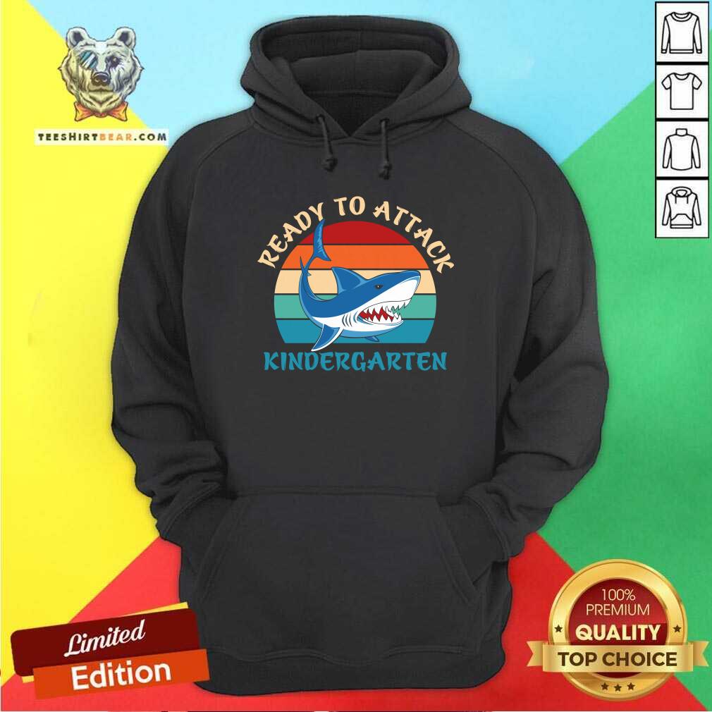 Shark Ready To Attack Kindergarten Vintage Retro Shirt