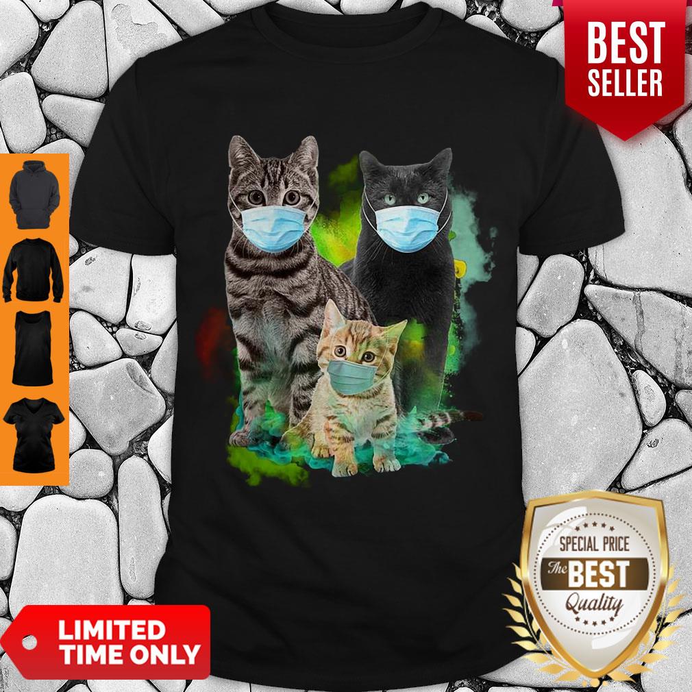 Official Cat Wear Face Mask Tee Shirt